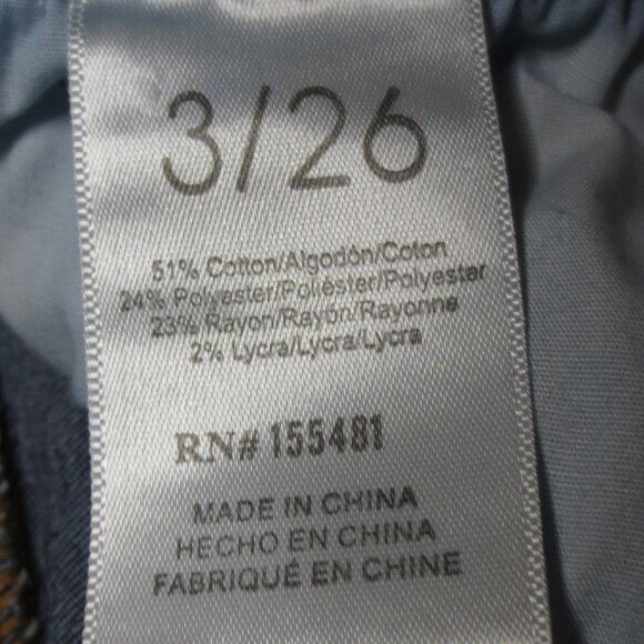 SIMPLE SOCIETY womens JEANS denim BLUE skinny BUTTON-FLY juniors PETITE SIZE 3 - Picture 9 of 11